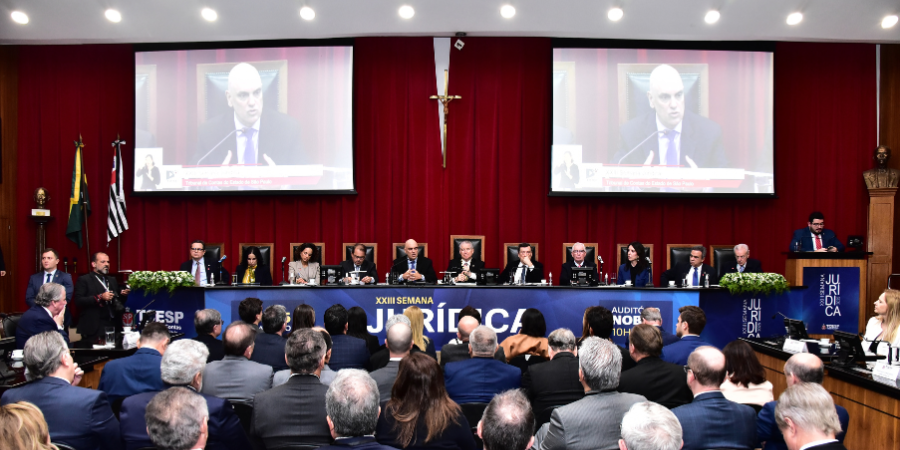 Edilberto Pontes Lima - Ministro Alexandre de Moraes, do STF, é homenageado pelo IRB durante XXIII Semana Jurídica do TCE-SP